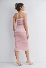 Load image into Gallery viewer, Ruffle Trim Midi Dress
