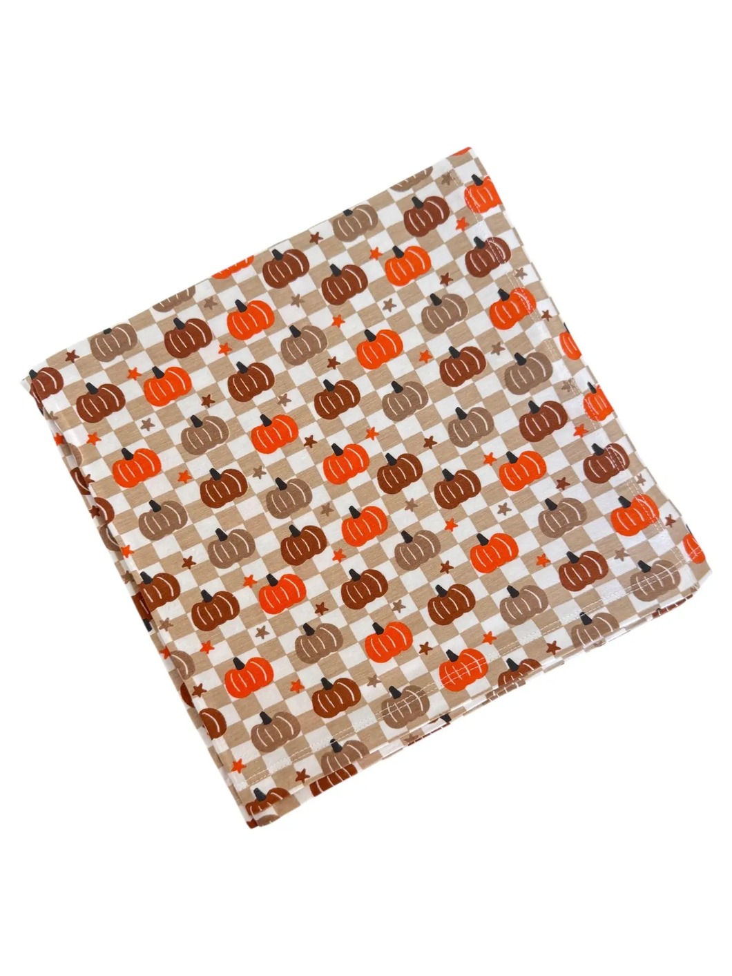 Pumpkin Checkerboard Swaddle