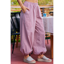 Load image into Gallery viewer, Twill Striped Diagonal Patch Pants
