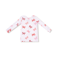 Load image into Gallery viewer, Candy Cane Bows PJ Set

