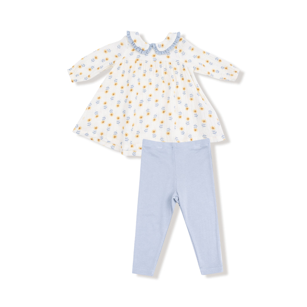Western Sunflower Dress & Legging