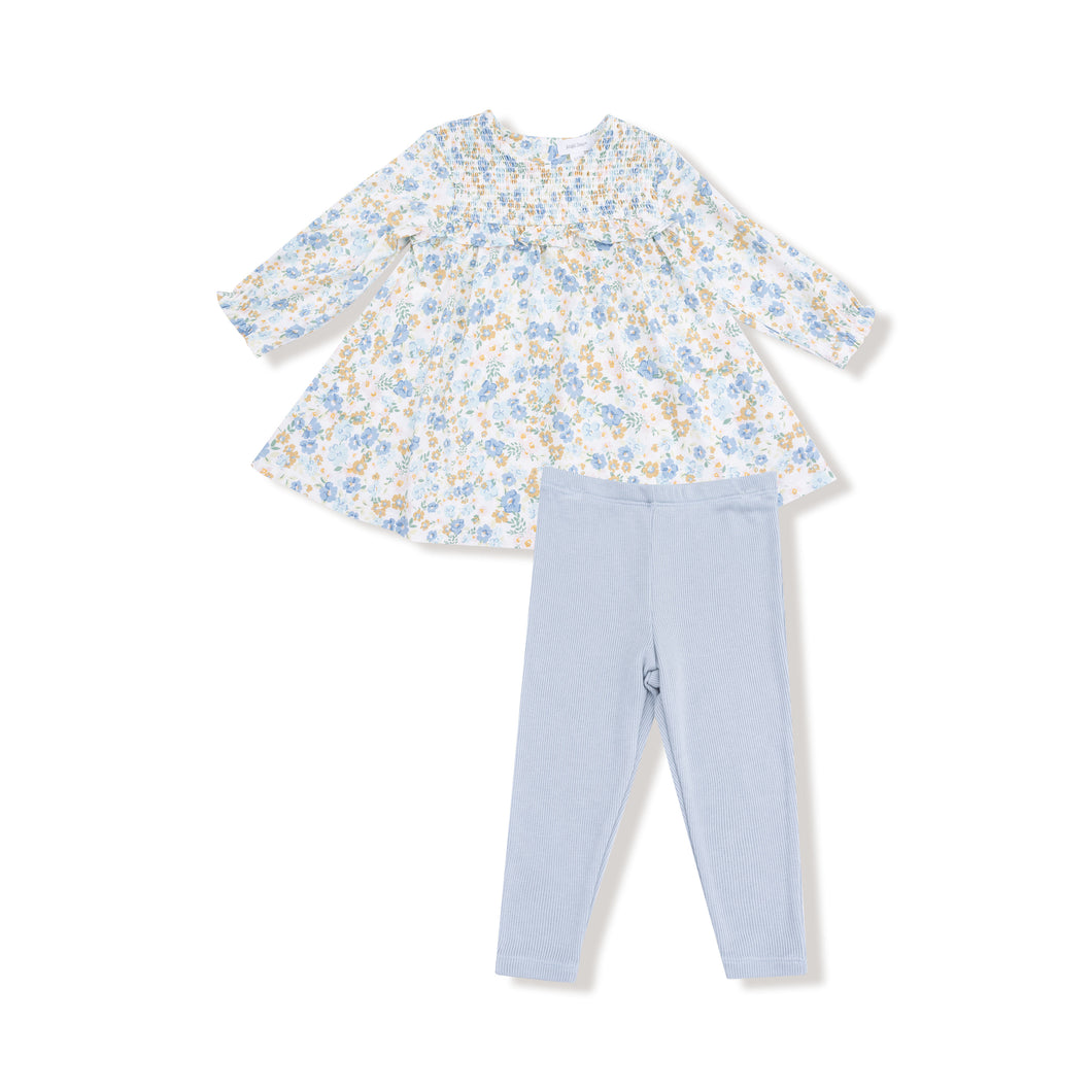 Sweet Rose Calico Dress & Legging