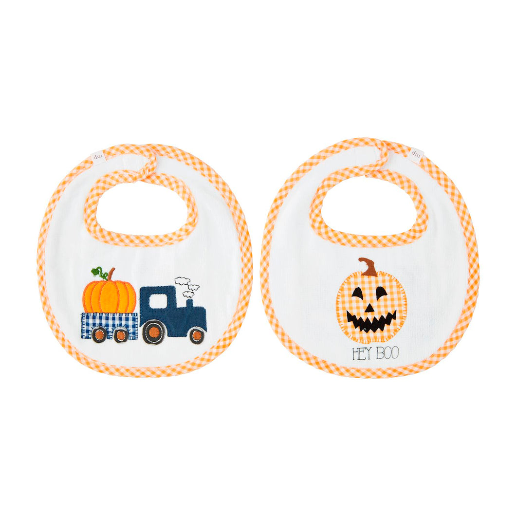 Orange Pumpkin Bib