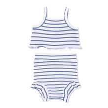 Load image into Gallery viewer, Navy Stripe Tank &amp; High Waisted Short
