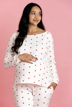 Load image into Gallery viewer, Valentine&#39;s Day Hearts PJ Set
