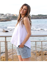 Load image into Gallery viewer, Luana Maternity Asymmetric Tee
