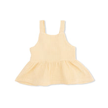 Load image into Gallery viewer, Yellow Peplum Tank &amp; Pant Set
