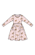 Load image into Gallery viewer, Pink Horses Twirl Dress
