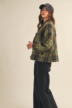 Load image into Gallery viewer, Plaid Quilted Jacket with Corduroy
