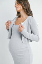 Load image into Gallery viewer, Maci Crop Cardigan &amp; Dress
