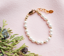 Load image into Gallery viewer, 14K Gold-Plated Pearl Bracelet
