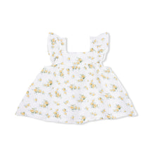 Load image into Gallery viewer, Sunshine Roses Pinafore &amp; Bloomer
