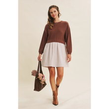 Load image into Gallery viewer, Coffee Date Back Bow Dress
