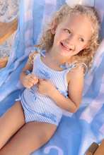 Load image into Gallery viewer, Seersucker Tiny Bows One Piece
