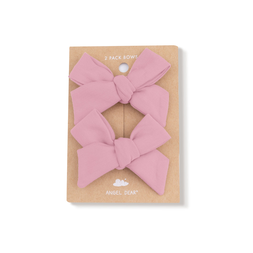 Pink Bow Clips