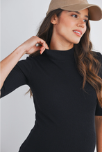 Load image into Gallery viewer, Leah Ribbed Mock Neck Top
