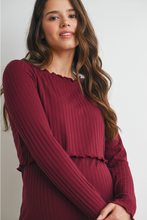 Load image into Gallery viewer, Kay Ribbed Nursing &amp; Maternity Dress
