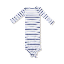 Load image into Gallery viewer, Vintage Stripe Blue Knotted Gown
