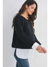 Load image into Gallery viewer, Layla Twofer Pullover Top
