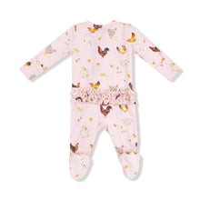 Load image into Gallery viewer, Pink Collector Chickens Footie Sleeper

