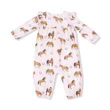 Load image into Gallery viewer, Pink Horses Romper
