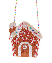 Load image into Gallery viewer, Gingerbread Beaded Purse

