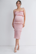 Load image into Gallery viewer, Ruffle Trim Midi Dress
