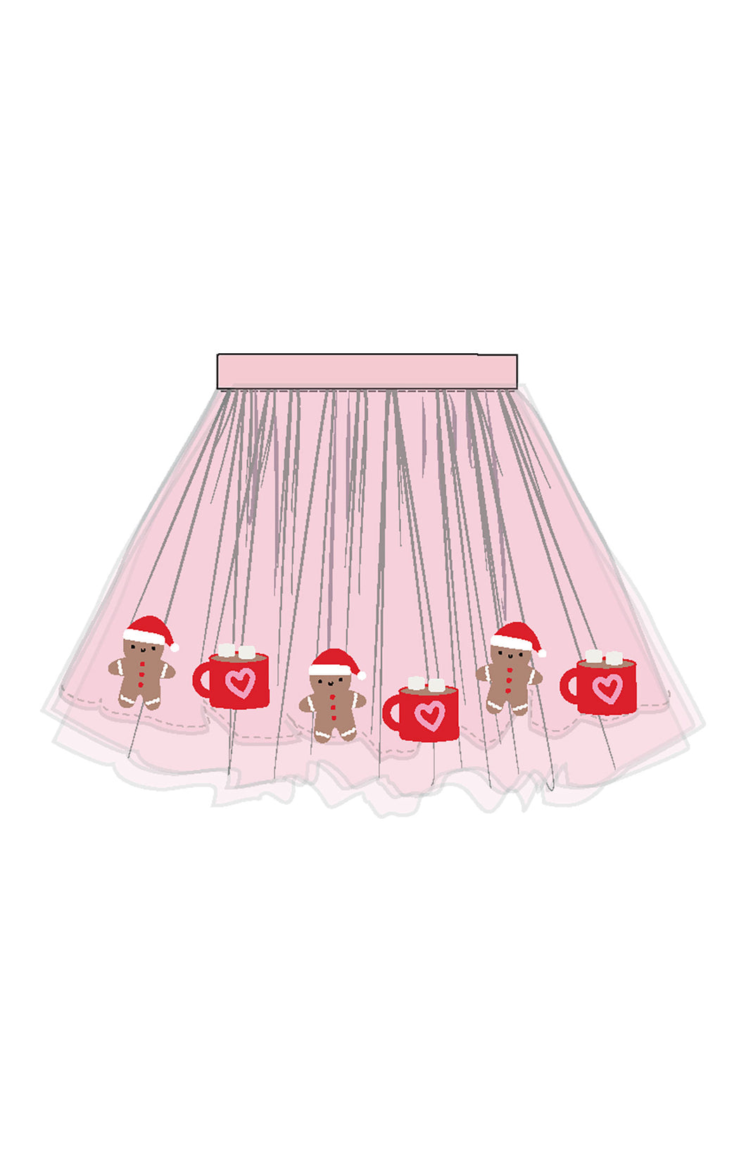 Gingerbread Tutu Skirt