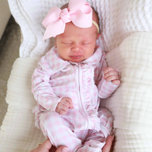 Load image into Gallery viewer, Peter Pan Collar Footie Sleeper
