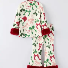 Load image into Gallery viewer, Holiday Bow PJ Set
