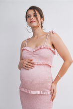 Load image into Gallery viewer, Ruffle Trim Midi Dress
