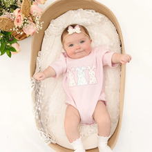 Load image into Gallery viewer, Floral Bunny Easter Romper
