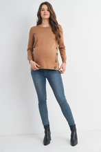 Load image into Gallery viewer, Luann Side Button Sweater
