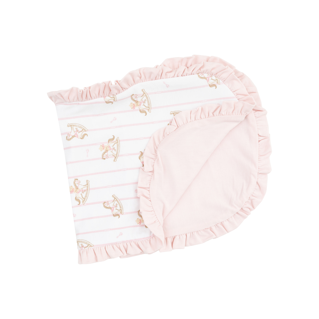 Vintage Rocking Horse Burp Cloth