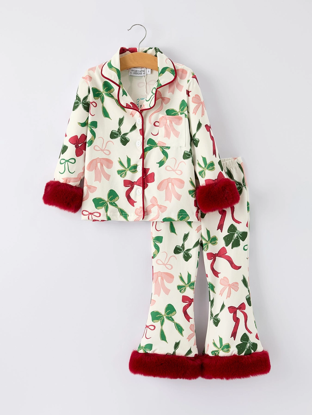 Holiday Bow PJ Set