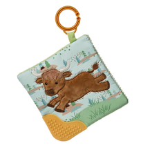 Load image into Gallery viewer, Hetty Highland Cow Crinkle Teether
