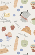Load image into Gallery viewer, Bonjour Breakfast Swaddle Blanket
