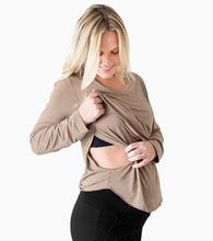 Load image into Gallery viewer, Bamboo Nursing &amp; Maternity Long Sleeve
