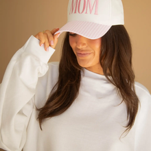 Load image into Gallery viewer, Pink Mom Gingham Trucker
