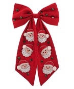 Red Santa Bow Clip