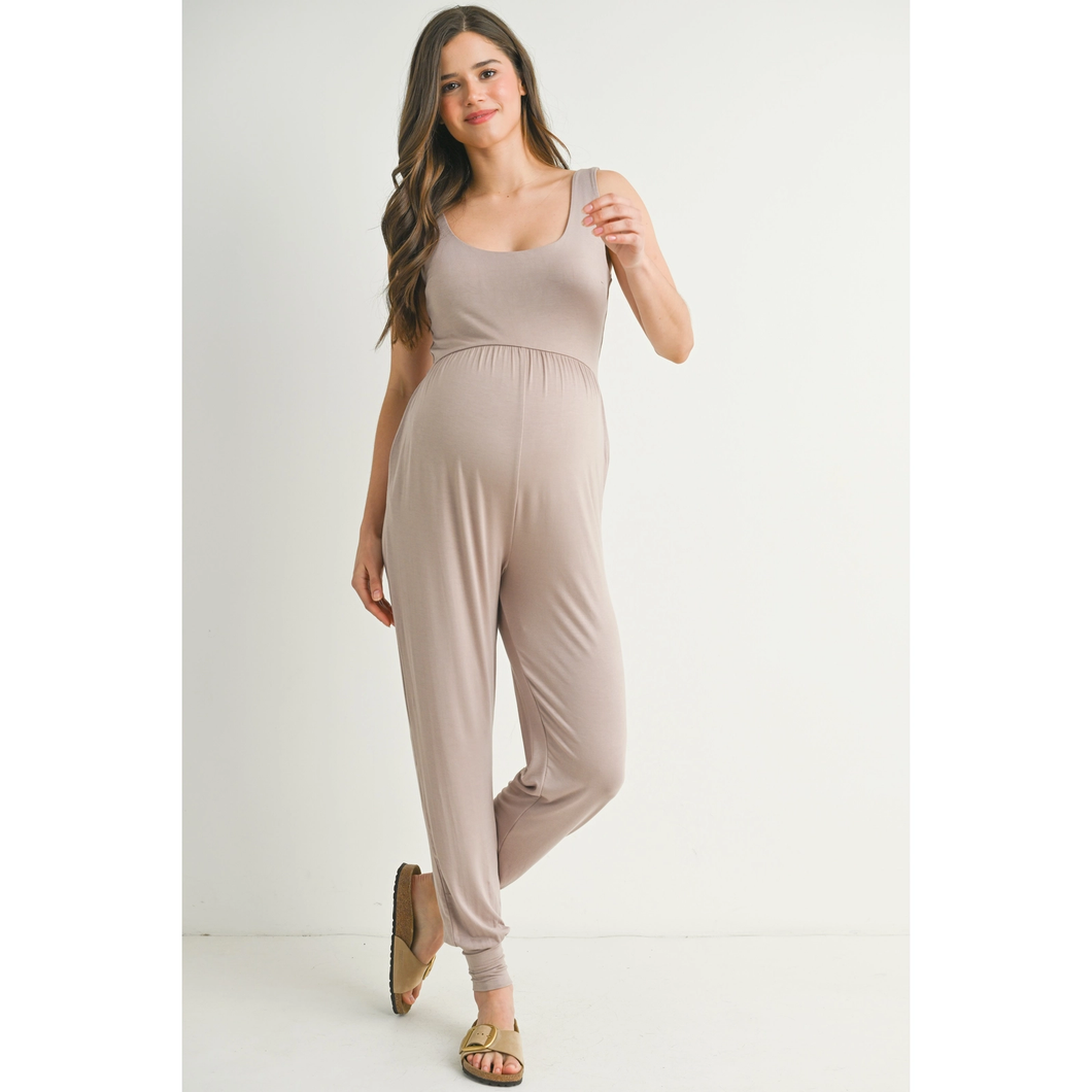 Scoop Neck Jogger Jumpsuit