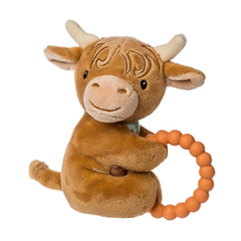 Load image into Gallery viewer, Hetty Highland Cow Teether Rattle
