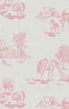 Load image into Gallery viewer, Pink Farm Toile Footie Sleeper
