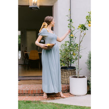 Load image into Gallery viewer, Swiss Dot Smocking Maternity Maxi Dress
