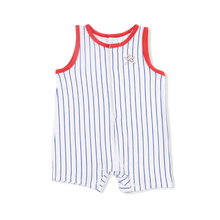 Load image into Gallery viewer, Baseball Stripe Romper
