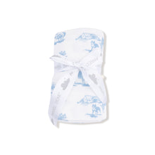 Load image into Gallery viewer, Blue Farm Toile Swaddle

