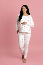 Load image into Gallery viewer, Valentine&#39;s Day Hearts PJ Set
