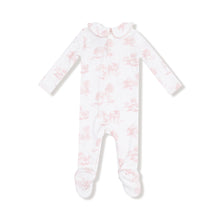Load image into Gallery viewer, Pink Farm Toile Footie Sleeper
