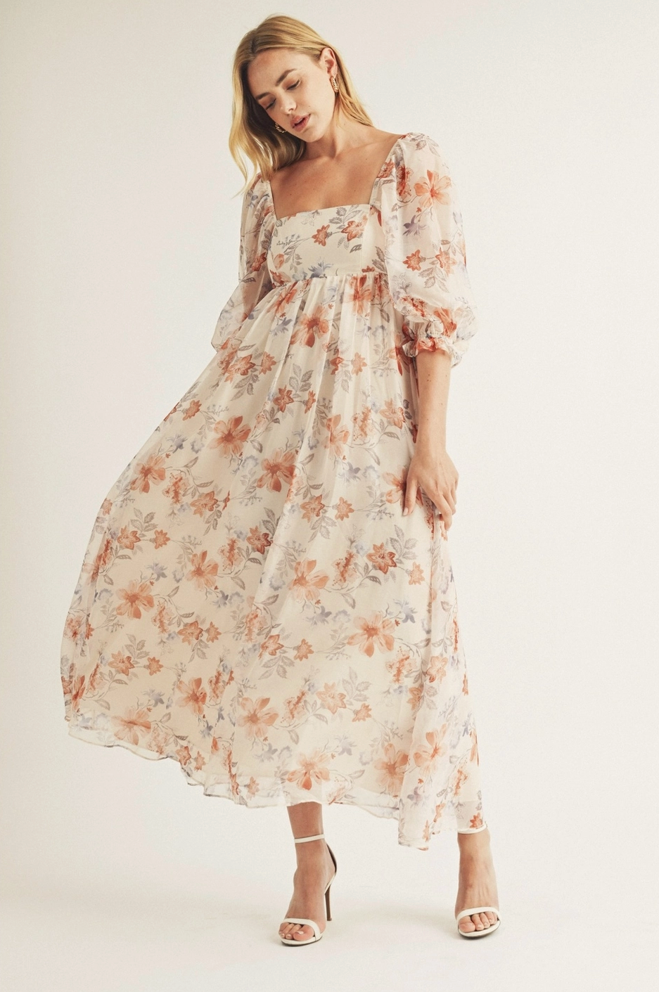 Perry Floral Baby Doll Dress