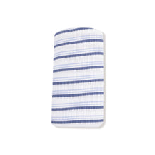 Load image into Gallery viewer, Blue Vintage Stripe Swaddle

